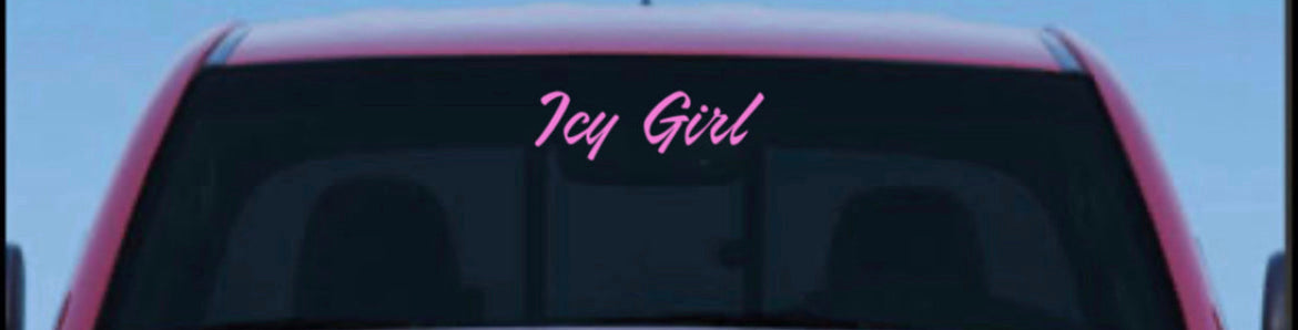 Icy Girl Car Decal