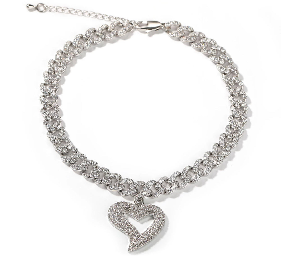 Heart Me Icy Anklet
