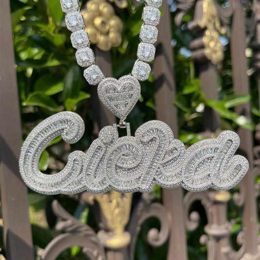 Lover Girl Custom Name Pendant