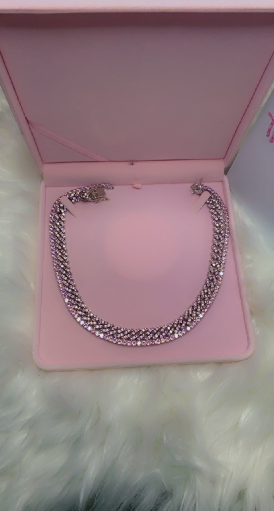 Icy Girl Pretty N Pink 2 piece necklace set